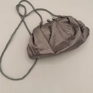 Y2K Elegant Gray Evening Clutch